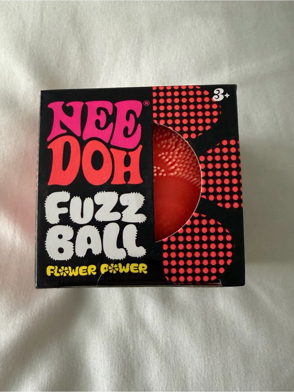 Needoh Fuzz Ball Flower Power Orange
